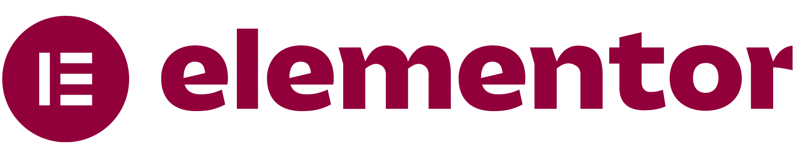 Elementor Logo Full Red