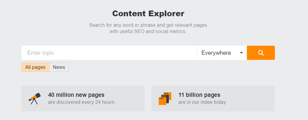 ahrefs content explorer