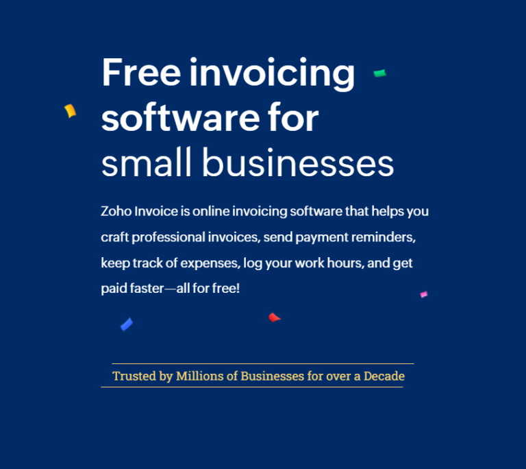 Zoho Freelancing invoicing software